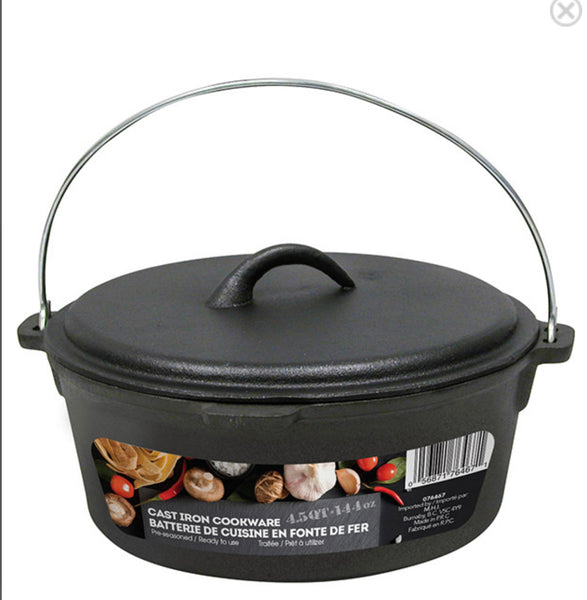 4.5 QT CAST IRON DUTCH OVEN – Noble Design Imports