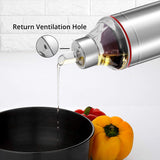 Kraft Stainless Steel Oil Dispenser I Oil Pourer I Oil Bottle I Leak- proof Lid I