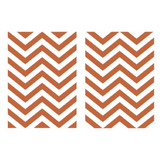 5' x 7' Chevron Outdoor Mat in Orange