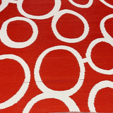 5' x 7' Circles Outdoor Mat in Red