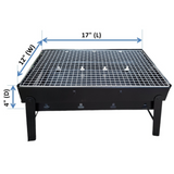 17" x 12" Portable Charcoal BBQ Grill