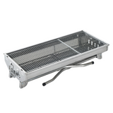 28.7" x 13"  Stainless Steel Portable Charcoal BBQ Grill