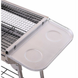 29" x 13" Stainless Steel Portable Charcoal BBQ Grill with acessories