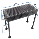 24" x 11" Japanese Charcoal BBQ Grill