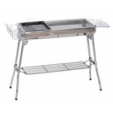 29" x 13" Stainless Steel Portable Charcoal BBQ Grill with acessories