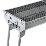 28.7" x 13"  Stainless Steel Portable Charcoal BBQ Grill