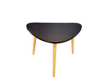 Nesting Triangular 2 Piece Coffee Table Set black