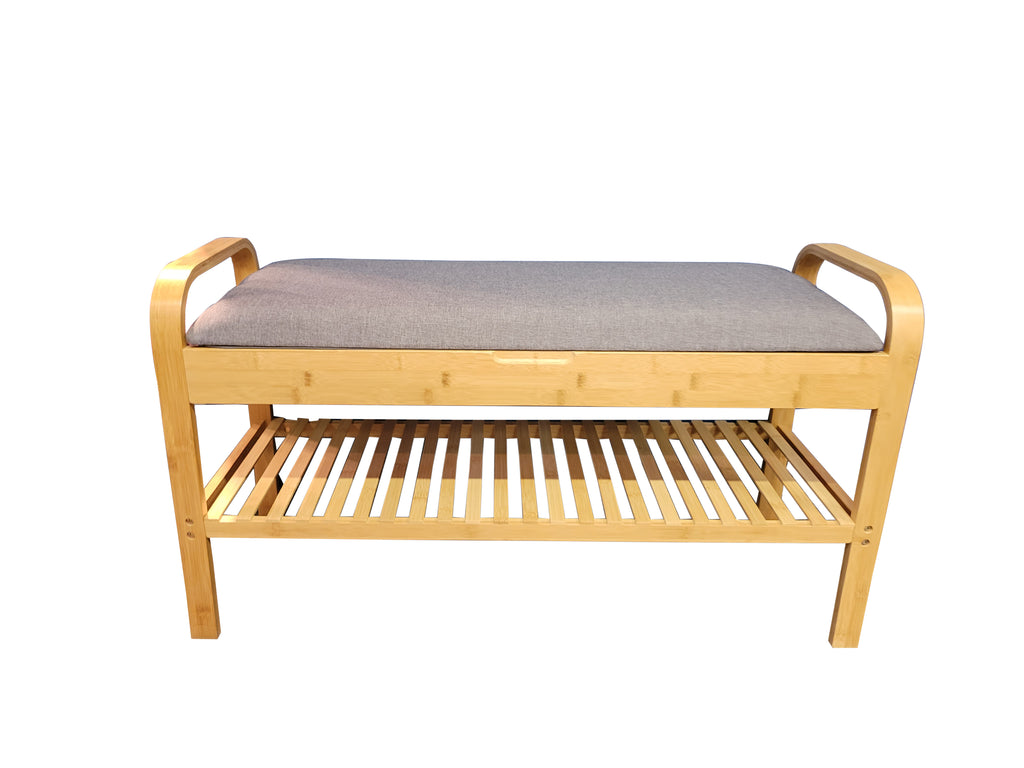 Bamboo Bench with Storage