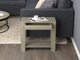 Dark Taupe Accent Table with 1 Drawer