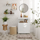 White Floor Storage Cabinet