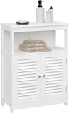 White Floor Storage Cabinet