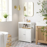 White Floor Storage Cabinet