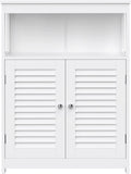 White Floor Storage Cabinet