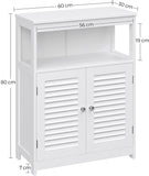 White Floor Storage Cabinet