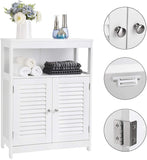 White Floor Storage Cabinet