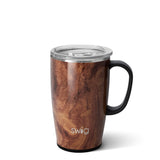 Black Walnut Insulated Stainless Steel Travel Mug (18 oz)